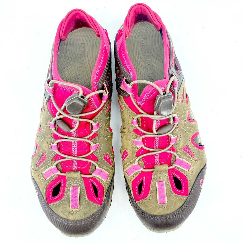 Merrell Hiking Sandals Womens 9.5 Boulder Fuchsia Vibram Water Shoes Outdoor - Picture 4 of 12